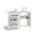 2 In 1 Multifunctional Sewing Machine Cart Table With Lockable Casters