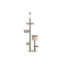255 To 280Cm Adjustable Height Floor To Ceiling Cat Tree With Condo