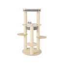 5 Level Wooden Cat Tree Modern Cat Tower With Padded Perch
