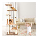 Modern Cat Climbing Tree With Scratch Resistant Sisal Rope Column