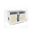 Cat Litter Box Enclosure With Storage And Double Rooms