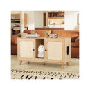 Cat Litter Box Enclosure With Double Rooms And Sisal Scratching Mats