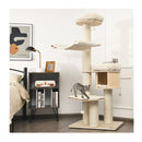 4 Layer Solid Wood Cat Tree For Kitten And Adult Cat