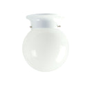 Jetball White Diy Glass Ceiling Light With Opal Glass