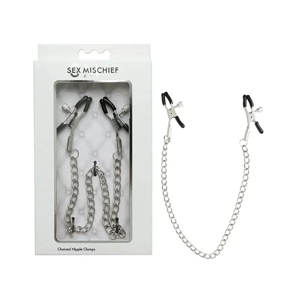 Sex And Mischief Chained Nipple Clamps With 30 Cm Chain