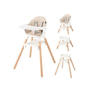 6 In 1 Convertible Wooden Baby High Chair