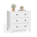 3 Chest Of Drawers Nightstand For Bedroom White
