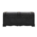 Wooden Treasure Chest Large Black