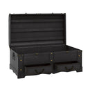 Wooden Treasure Chest Large Black