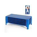6 Pack Stackable Children Nap Time Cots With Metal Frame