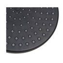 200Mm Bathroom Showerhead Round Rainfall Shower Head Abs Plastic Black