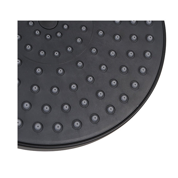 200Mm Bathroom Showerhead Round Rainfall Shower Head Abs Plastic Black