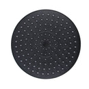 200Mm Bathroom Showerhead Round Rainfall Shower Head Abs Plastic Black