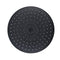 200Mm Bathroom Showerhead Round Rainfall Shower Head Abs Plastic Black