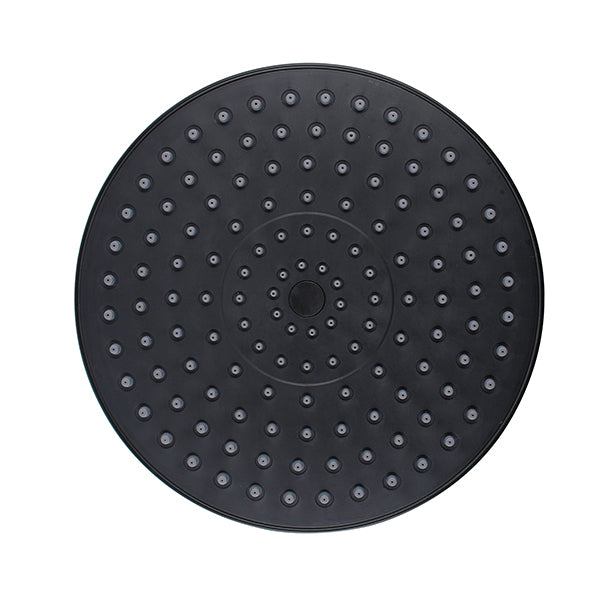 Rainfall Shower Head High Abs Bathroom Shower Round Black