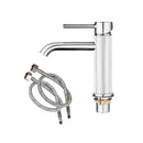 Bathroom Basin Flick Mixer Tap Vanity Counter Top Solid Brass