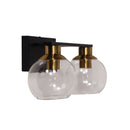 Clayton Clear Glass Wall Light