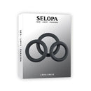 Selopa 3 Ring Circus Black Cock Rings Set Of 3 Sizes
