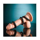 Selopa 3 Ring Circus Black Cock Rings Set Of 3 Sizes