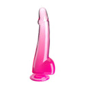 King Cock Clear 10 Inches Cock With Balls 25 Cm Dong