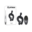 Playboy Pleasure Triple Play Black Usb Rechargeable Cock Ring