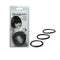 Sex And Mischief Nitrile Cock Ring 3 Pack Black Set Of 3 Sizes
