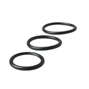 Sex And Mischief Nitrile Cock Ring 3 Pack Black Set Of 3 Sizes