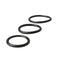 Sex And Mischief Nitrile Cock Ring 3 Pack Black Set Of 3 Sizes