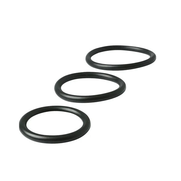 Sex And Mischief Nitrile Cock Ring 3 Pack Black Set Of 3 Sizes