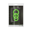 Ouch Glow In The Dark Cock Ring Set Glow In Dark Cock Rings