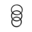 Sex And Mischief Nitrile Cock Ring 3 Pack Black Set Of 3 Sizes