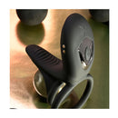 Playboy Pleasure Just Right Black Vibrating Cock And Balls Rings