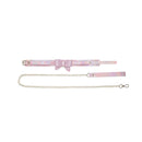 Ouch Paris Collection Collar With Leash Pink Restraint