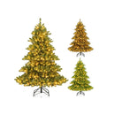 180Cm Pre Lit Artificial Christmas Tree With 3 Color Temperatures