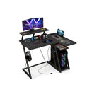 Computer Desk With Built In Charge Station For Office Room Study