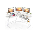 L Shaped Computer Desk With Power Outlet