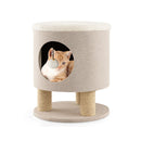 Cat Condo Stool Pet House Ottoman Bed For Indoor Cats