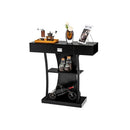 T Shaped Console Table With Drawer Shelves And Dual Anti Tipping Kits