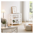 Console Table Wood Sofa Table Hall Side Entry White