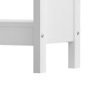 Console Table Open Shelf Wood Sofa Table Hall Side Entry White