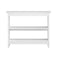 Console Table Open Shelf Wood Sofa Table Hall Side Entry White
