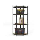 4 Tier Corner Shelving Unit Adjustable Garage Storage Utility Rack