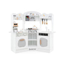 Corner Wooden Play Kitchen With Lights Sounds And Accessories