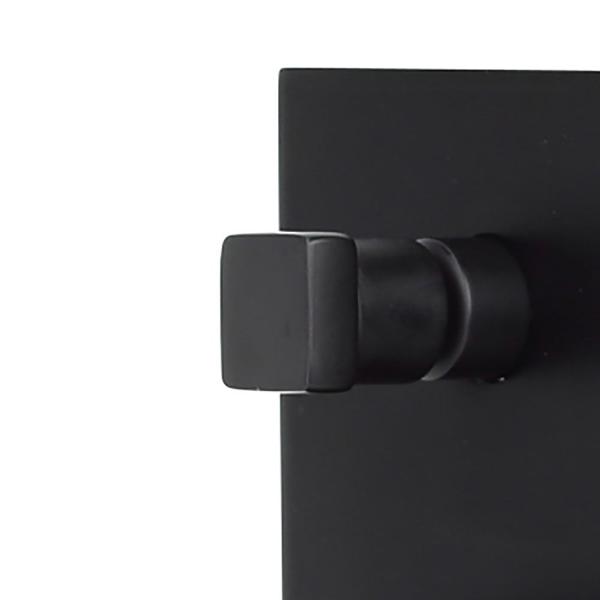Cortina Wall Mounted Shower Mixer with Diverter Matte Black