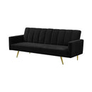 Sofa Bed Convertible Velvet Lounge Recliner Couch Sleeper 3 Seater