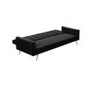 Sofa Bed Convertible Velvet Lounge Recliner Couch Sleeper 3 Seater