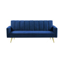 Sofa Bed Convertible Velvet Lounge Recliner Couch Sleeper 3 Seater