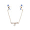 Sex And Mischief Cougar Nipple Clamps Gold Clamps With 33 Cm Chain