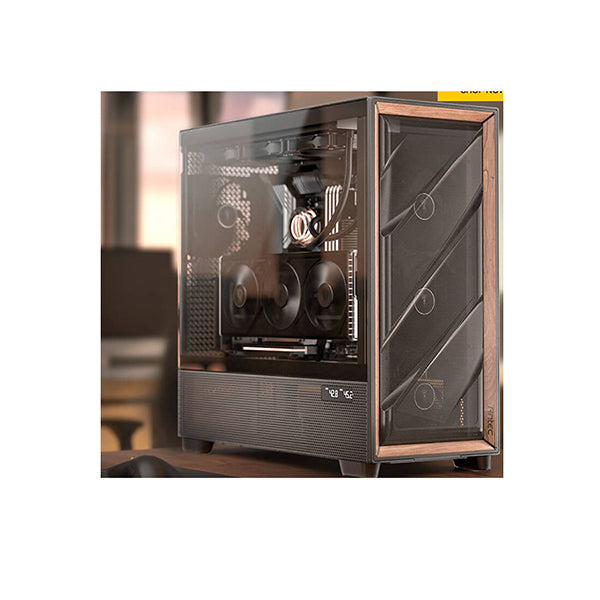 Antec Flux Pro E Atx Premium Walnut Iunity Temperature Display Cpu