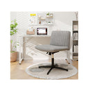 Criss Cross Legged Chair With Wide Padded Seat And Adjustable Height